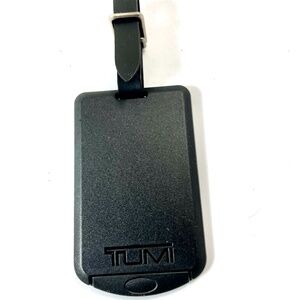 Tumi Luggage ID Hang Tag Briefcase Duffle Tag Travel Plastic Black BRAND NEW